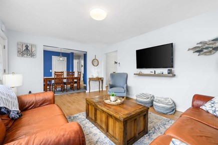 Harwich Cape Cod vacation rental - Living room looking into the dining area