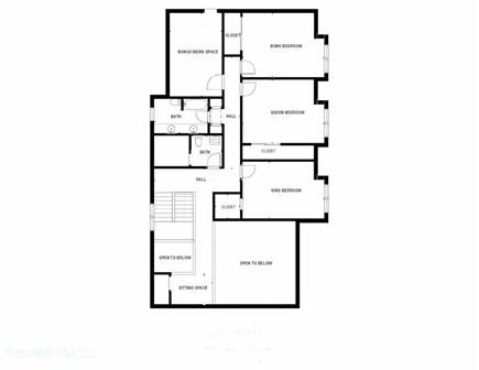 Sagamore Beach, Sagamore Cape Cod vacation rental - 2nd level floorplan