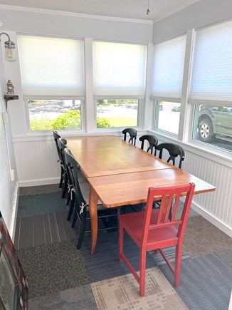 West Yarmouth Cape Cod vacation rental - Enjoy dining on this charming porch (table has additional exten.)