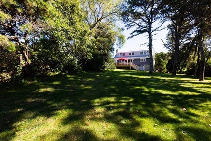 Chatham Cape Cod vacation rental - Looking back up to the house from the edge of the lawn