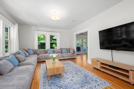 South Yarmouth Cape Cod vacation rental - Large living room with oversized sectional sofa
