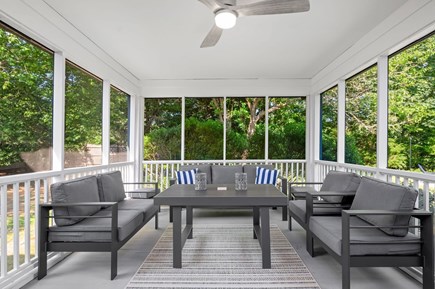 South Yarmouth Cape Cod vacation rental - Wonderful screened porch with lounge