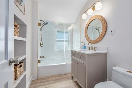 South Yarmouth Cape Cod vacation rental - Bathroom #2 with beautiful fixtures and decor as well as a tub