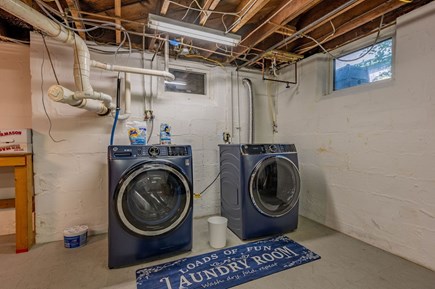 South Yarmouth Cape Cod vacation rental - Laundry area in the lower level of this home