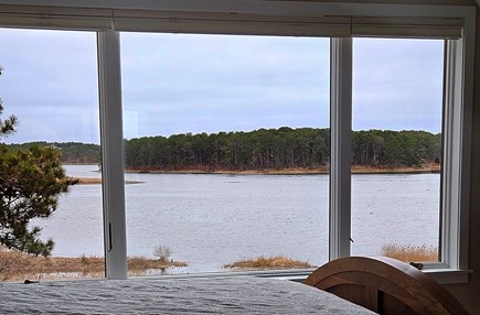 Wellfleet Cape Cod vacation rental - High tide tidal marsh view from second floor primary bedroom