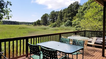 Wellfleet Cape Cod vacation rental - Upper and lower deck with ever-changing tidal marsh views