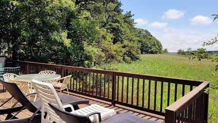 Wellfleet Cape Cod vacation rental - Upper and lower deck with ever-changing tidal marsh views