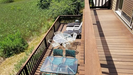 Wellfleet Cape Cod vacation rental - Upper and lower deck with ever-changing tidal marsh views