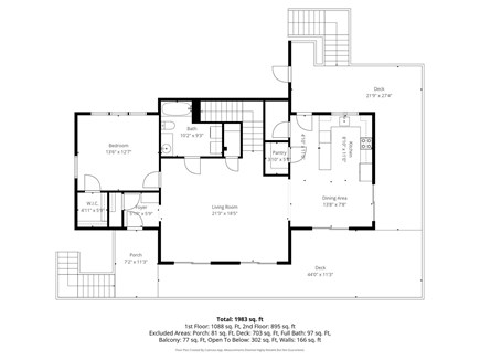 Sandwich Cape Cod vacation rental - Floor Plan - First Floor