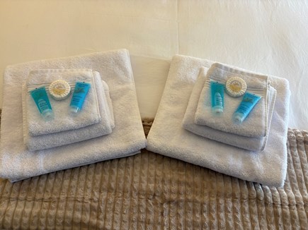 Sandwich Cape Cod vacation rental - Luxury towels, shampoo, conditioner and soaps.
