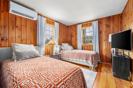 Dennis Port Cape Cod vacation rental - Tastefully decorated bedroom with twin beds and a TV