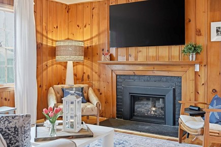 Dennis Port Cape Cod vacation rental - Cozy fireplace