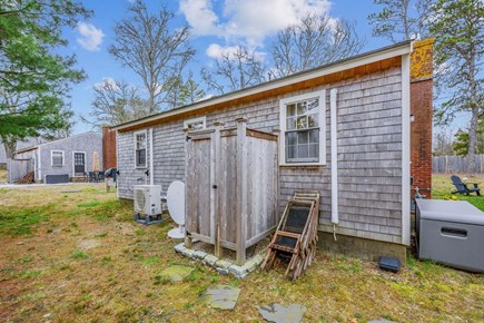 Dennis Port Cape Cod vacation rental - Outdoor shower with stepping stone walkway