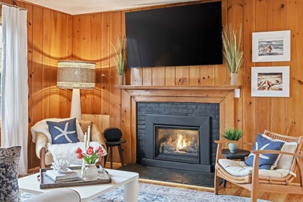Dennis Port Cape Cod vacation rental - Cozy fireplace