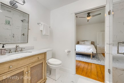 Harwich Port Cape Cod vacation rental - The king and queen bedrooms share this newly updated bathroom