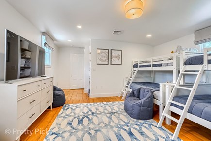Harwich Port Cape Cod vacation rental - Kids room!  Two full under twin beds, with TV