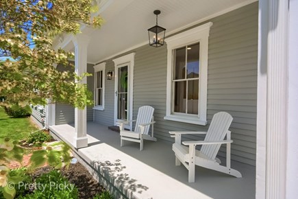 Harwich Port Cape Cod vacation rental - Covered porch off of the driveway area