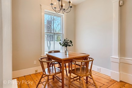 Harwich Port Cape Cod vacation rental - Side table off of dining room seats an additional 4 people