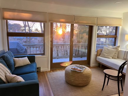 Wellfleet Cape Cod vacation rental - Lounging area with daybed and movable ottoman