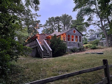 Wellfleet Cape Cod vacation rental - View from the yard (and path to beach) at dusk