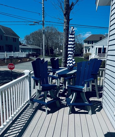 Popponessett Cape Cod vacation rental - Outdoor wrap decking (new) with new furniture