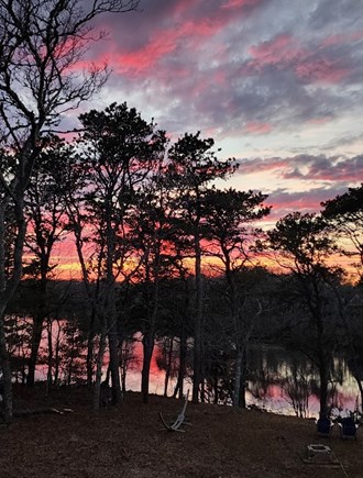 South Yarmouth Cape Cod vacation rental - Sunset views from backyard