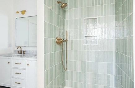 South Yarmouth Cape Cod vacation rental - Master bathroom with double sink, walk in shower, and closet bath