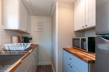 East Sandwich Cape Cod vacation rental - Kitchen with microwave and Keurig