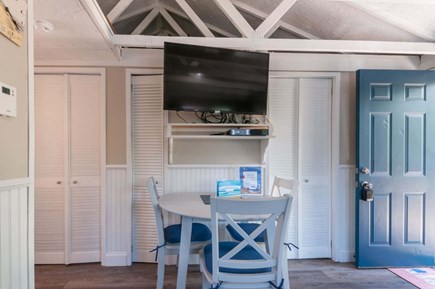 East Sandwich Cape Cod vacation rental - Flat screen TV and dining table