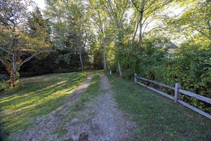 Eastham Cape Cod vacation rental - View from driveway. House set back, can't see from road. Quiet