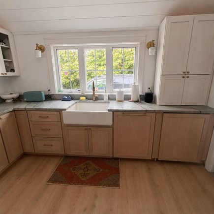 Chatham Cape Cod vacation rental - Kitchen with farmsink and subzero beverage fridge