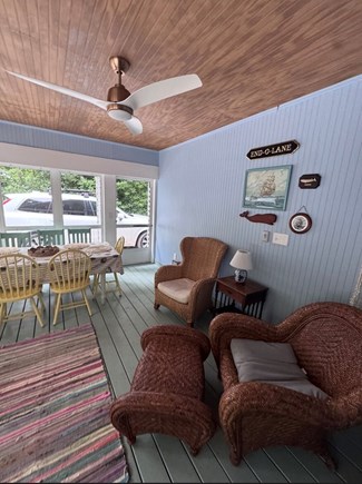 Chatham Cape Cod vacation rental - Porch with dining table