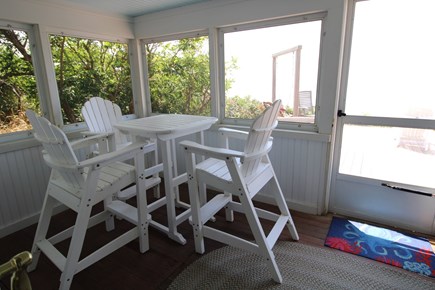 Eastham Cape Cod vacation rental - Porch overlooking the beachfront!!