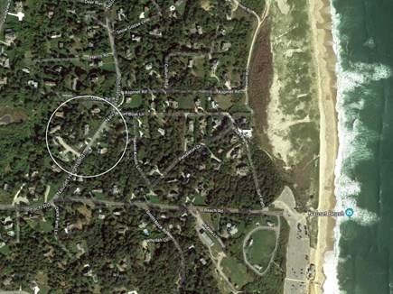 Orleans Cape Cod vacation rental - Satellite Map of home