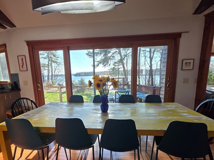 Brewster, Upper Mill Pond Cape Cod vacation rental - Dining area main house