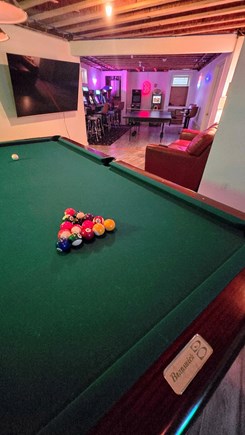 Brewster, Upper Mill Pond Cape Cod vacation rental - Game room: pool table, ping pong table, and over 7 game consoles