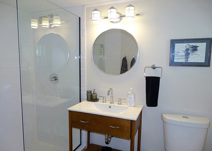 Eastham Cape Cod vacation rental - Beautiful master bath with walk in shower 