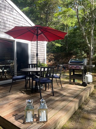 Orleans Cape Cod vacation rental - Side deck for grilling and apres sea enjoyment