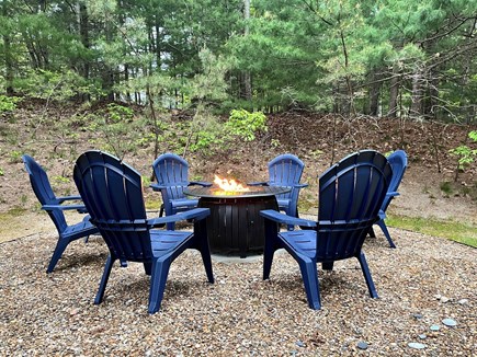 Orleans Cape Cod vacation rental - Outdoor propane fire pit with seating for six