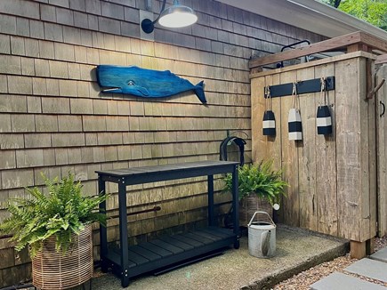 Orleans Cape Cod vacation rental - Salt & sand station - hose off your beach gear easily here