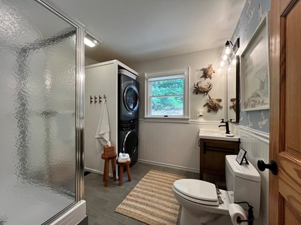 Orleans Cape Cod vacation rental - Full Bathroom with shower & Laundry Tower