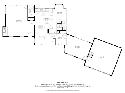 Dennis Cape Cod vacation rental - First floor plan