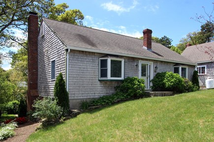 Eastham, Salt Pond Seashore Cape Cod vacation rental - Charming Cape exterior with cedar shingles, front entry.