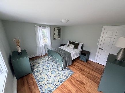 Eastham, Salt Pond Seashore Cape Cod vacation rental - Another upstairs bedroom with bold color and crisp linens