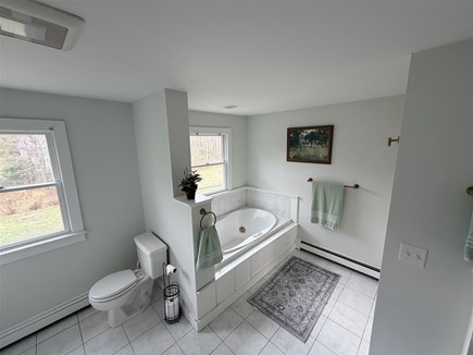 Eastham, Salt Pond Seashore Cape Cod vacation rental - A separate tub and shower make this upstairs bathroom easy.