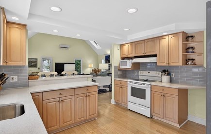 East Orleans  Cape Cod vacation rental - Updated kitchen with island open to the living area