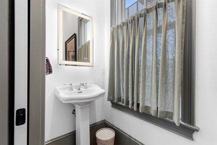 Provincetown, The Tucker House Cape Cod vacation rental - Main level bathroom, stylish and convenient for guests.