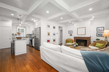 Cotuit Cape Cod vacation rental - Living room flows into kitchen