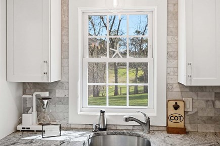 Cotuit Cape Cod vacation rental - View of golf course from kitchen