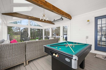 Cotuit Cape Cod vacation rental - Pool table located on screened porch